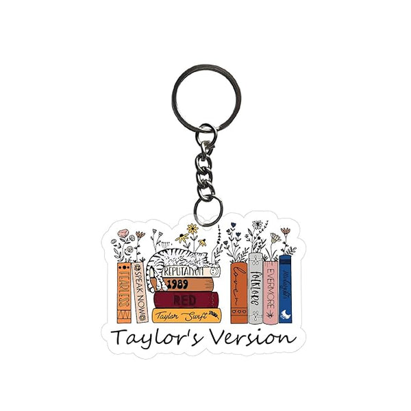 Taylorr Swiftzz Keychain For Girls Kids Bike,Bag Key Tag Aesthetic Keyrings for Home Office Multicolored