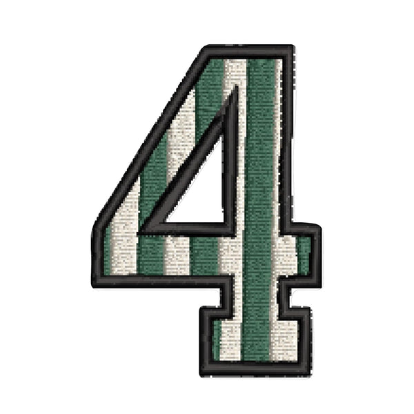 1-9 Numbers Sewing on/Iron on Embroidered Patches for Clothes, Dress, Hat, Socks, Jeans, Riders Jackets DIY Accessories Applique Patches (3 Inch) (4)