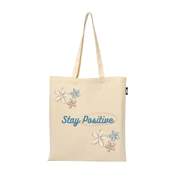 Tote Bag | 100% Organic Cotton Shopping | Grocery | Tote Bag Women Office College Grocery Vegetable Bags Market, Canvas Tote Bag 15kgs Capacity 13 x 15.7 Inch