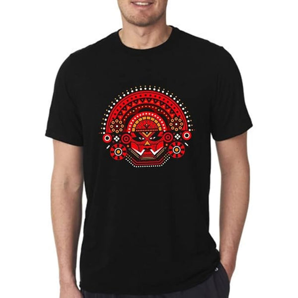Theyyam Malayalam Fusion Graphic T-Shirt Kerala Culture