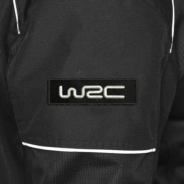 WRC Logo Embroidery Sweable Applique Patches Riders Jackets Boys Girls Kids Jeans Bags Clothes Dress Any Garments L x H 4 x 1.25 inch (White)