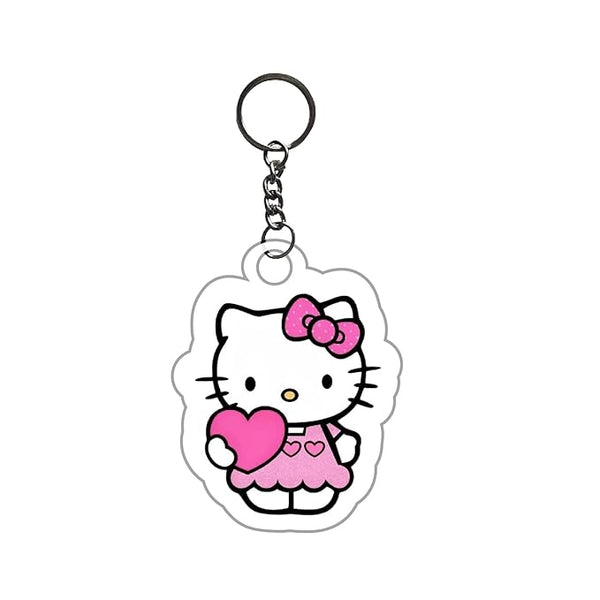 Unique Custom Keychain - Make It Yours Hello Kitty Keychain | Anime Key chain For Kids Girls Gift 1PCS