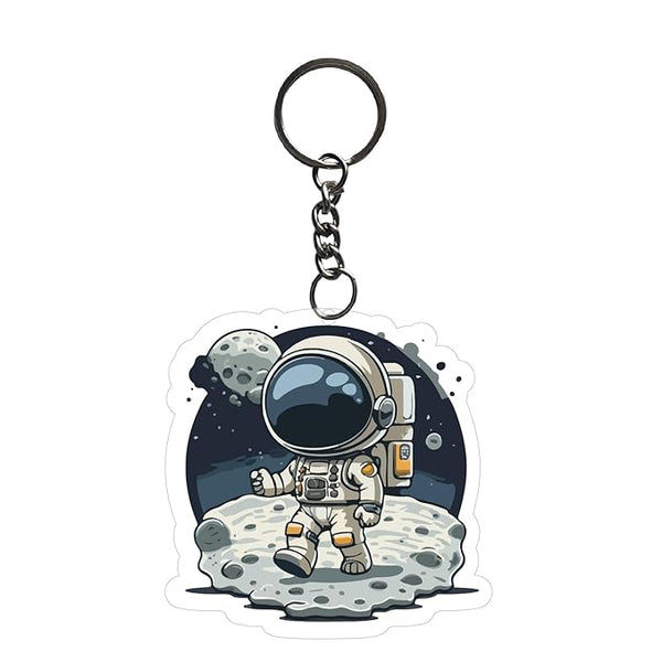 Astronaut Keychain For Kids Boys Girls | Aesthetic Bike,Bag Key Tag Keyrings for Home Office Multicolored