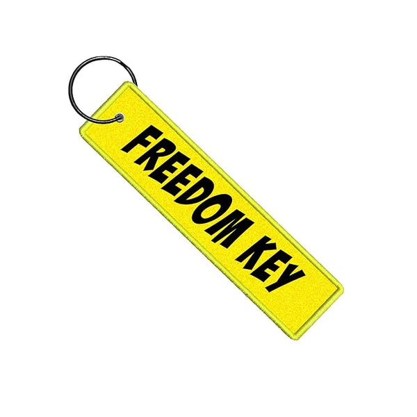 Freedom Key Keychain For Boys Bike Riders Motorcycle Key Tag (L x H 5 x 1 Inch)