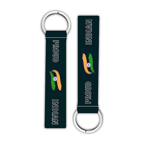 1Pcs Proud Indian Lanyard keychain Holder Compatible Bikes Riders Men's Women's Key Holder Key Tag Multicolored (6 x 1 Inches)