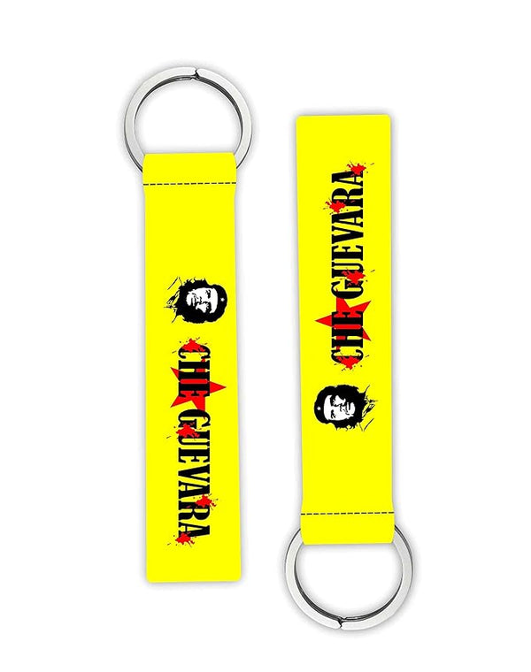 1Pcs Printed Cheguvera Revolution Theme Lanyard keychain Holder Compatible For All Bikes Car Men's Women's Key Holder Key Tag Multicolored (6 x 1 Inches)