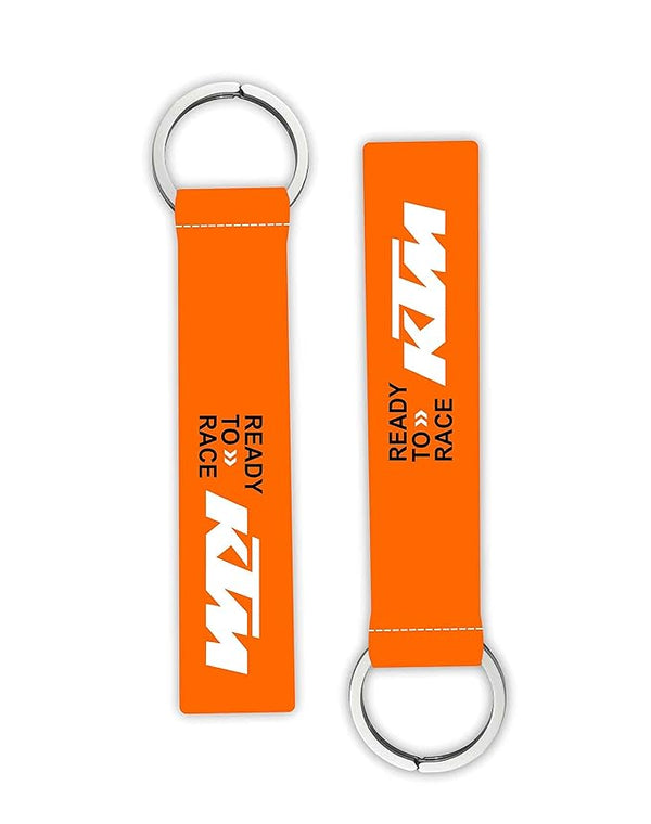 1Pcs Ready To Race Ktm Lanyard keychain Holder Compatible For Bikes Riders Men's Women's Key Holder Key Tag Multicolored (6 x 1 Inches)