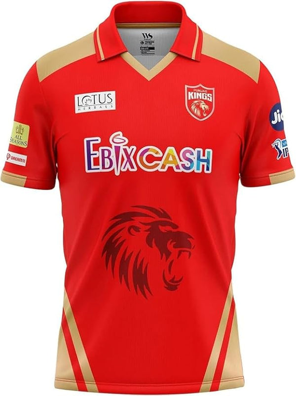 Kings Punjab Cricket Jersey for Boys Girls Cricket Jersey | Sports Club Jerseys collerd New