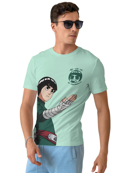 RockLee Naruto Half Sleeve ANIME  T-Shirt