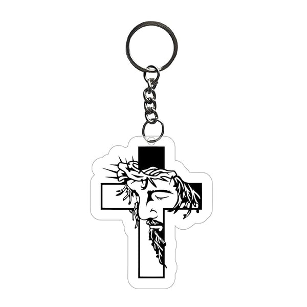 Jesus Christ Keychain For Kids Girls Boys Bike,Bag Key Tag Aesthetic Keyrings for Home Office Multicolored