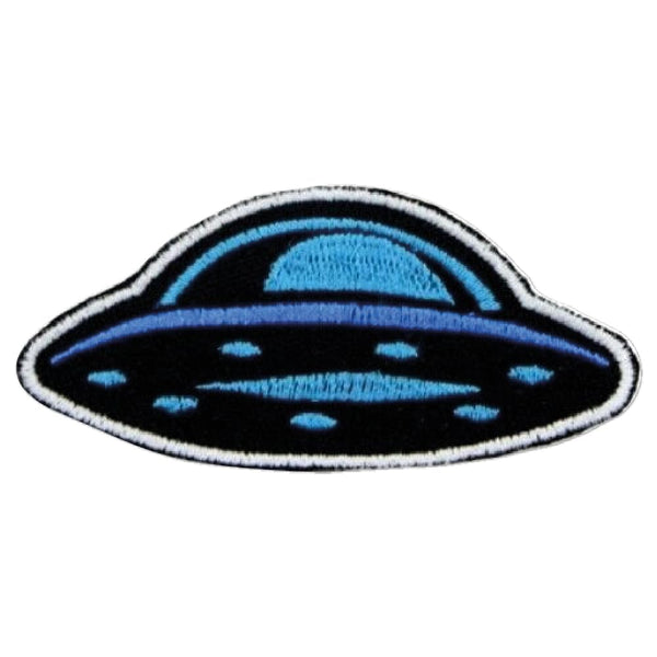 UFO Spaceship Embroidered Patches for Kids Clothings Bag Jackets | Sew on/Iron On Applique Patches (2 x 3 Inch)