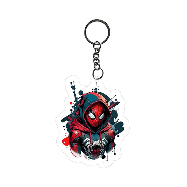 Spidermaan Keychain For Kids Girls | Aesthetic Bike,Car,Bag Key Tag Keyrings for Home Multicolored
