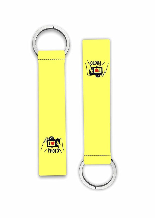 1Pcs I Love Photo Printed Lanyard Keychain Holder For Cars Bikes Men's Women's Scooters Key Holder Key Tag Multicolored (6 x 1 Inches)