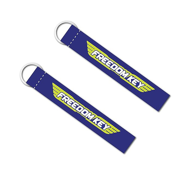1Pcs urn To Ride - Freedom Key Printed Keychain | Keychain For Bikes & Cars Key Chain Key Tag Multicolored (6 x 1 Inches)