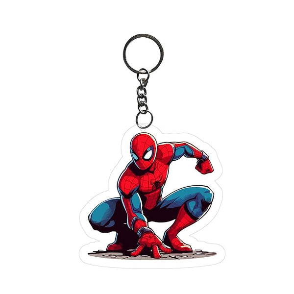 Spidermaan Keychain For Kids Girls | Aesthetic Bike,Car,Bag Key Tag Keyrings for Home Multicolored