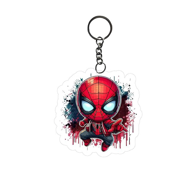 Spidermaan Keychain For Kids Girls | Aesthetic Bike,Car,Bag Key Tag Keyrings for Home Multicolored