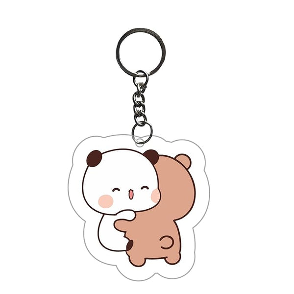 Bubu Dudu Keychain For Kids Girls Bike,Bag Key Tag Aesthetic Keyrings for Home Office Multicolored