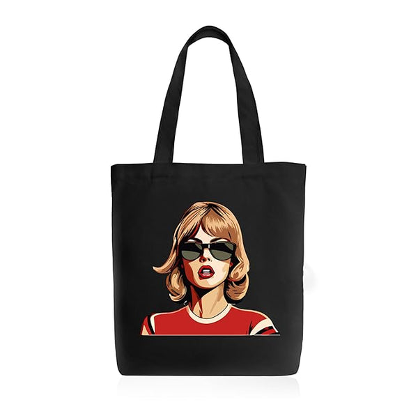 Tay-lorrr Swiftzz Printed Tote Bag With Zipper Womens College Travel Girls Stylish Tayl_oorr Switzzz Lovers Fans Tote Bag L x H 15 x 17 Inch