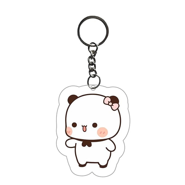 Bubu Dudu Keychain For Kids Girls Bike,Bag Key Tag Aesthetic Keyrings for Home Office Multicolored