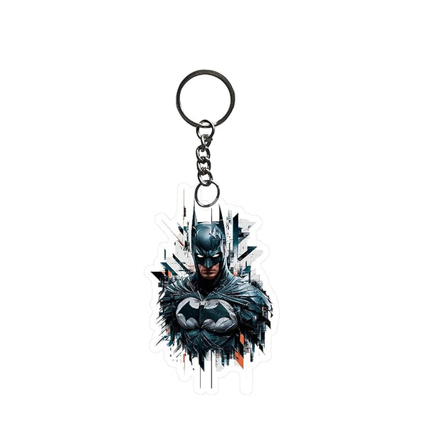 Bat-man Keychain For Kids Boys | Aesthetic Bike Car Bag Key Tag Keyrings for Home Multicolored