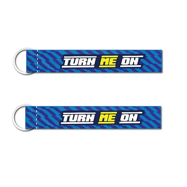 1Pcs Turn Me On Keychain | Off Road & Travel Keychain | New Premium Keychain | Keychain For Bikes & Cars Multicolored (6 x 1 Inches)