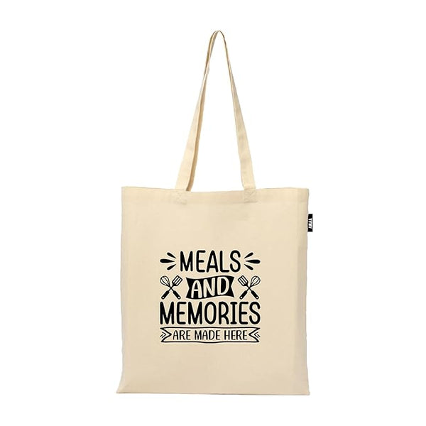 Printed uotes Tote Bag | 100% Organic Cotton Shopping | Grocery Tote Bag | Women Office College Grocery,Vegetable Bags Market, Canvas Bag 15kgs Capacity (13 x 15.7 Inch)