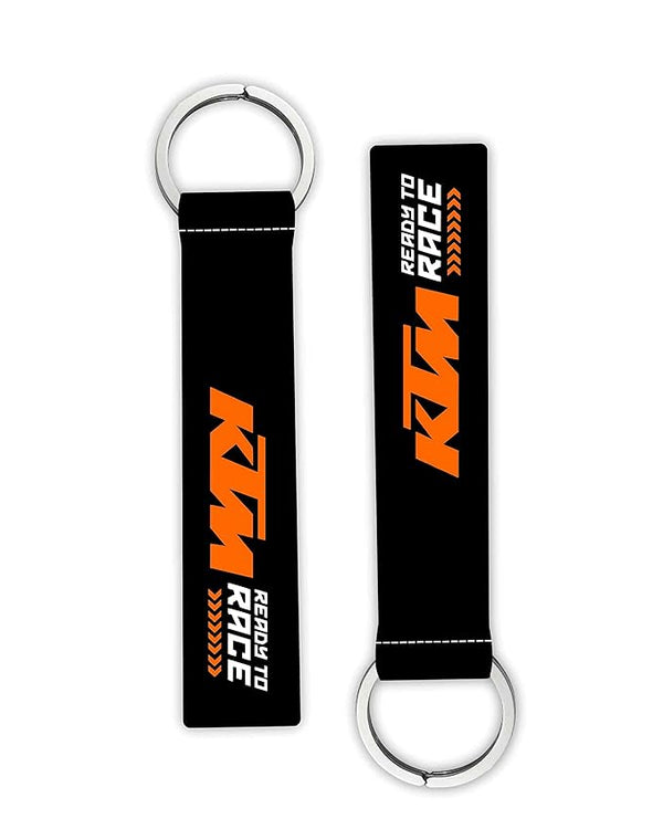 1Pcs Ready To Race Ktm Lanyard keychain Holder Compatible For Bikes Men's Women's Riders Key Holder Key Tag Multicolored (6 x 1 Inches)