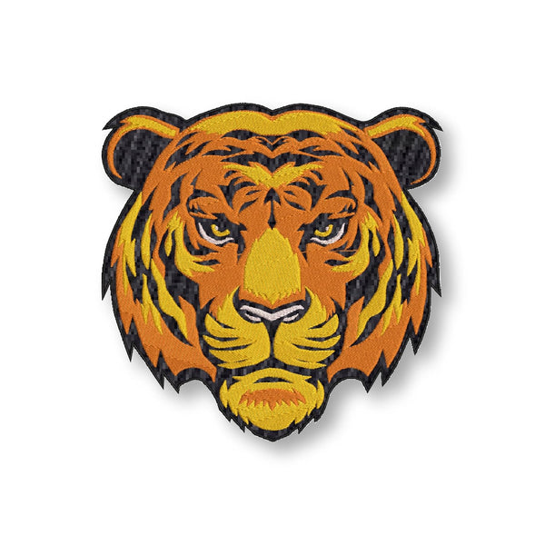 Tiger Embroidery Patches for Riders Jackets Clothes Men Garments Etc L x H 8 x 8 Inch Calm Tiger