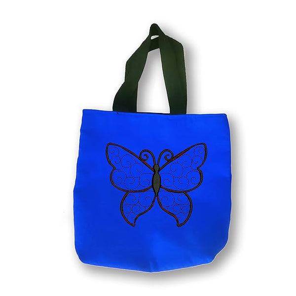 Cotton Tote Bag With Butterfly Embriodery for Women Ladies & Girls with Zip & Pocket College,Office & Shopping Handbags