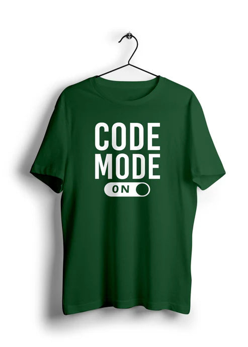 Code Mode ON Half Sleeve Unisex T-Shirt