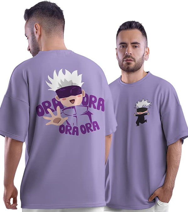 Jujutsu Kaisen Ora Ora Gojo Satoru Anime Oversized T-Shirt