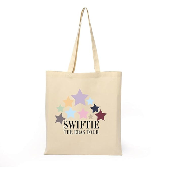 Taylor Swiftz Tote Bag With Zipper for College Travel Womens Girls Printed Tote Bag L x H 15 x 17 Inch