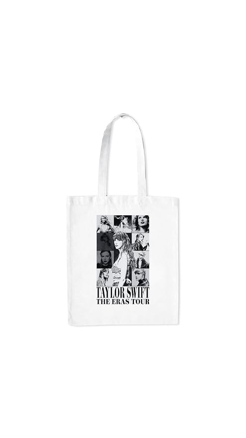 Singer Taylor Printed Tote Bag With Zipper for Womens College Girls Travel L x H 15 x 17 Inch