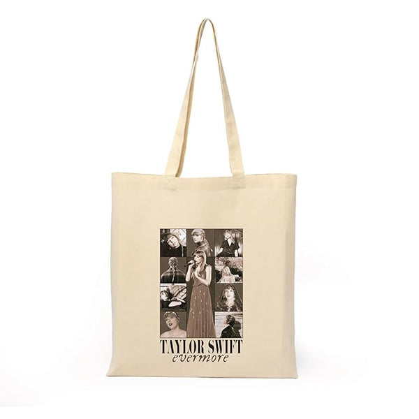 Singer Taylor Printed Tote Bag With Zipper for Womens College Girls Travel L x H 15 x 17 Inch