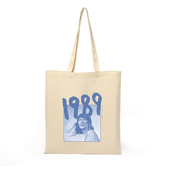 Taylor Swiftz Tote Bag With Zipper for Womens Girls College Travel Printed Tote Bag L x H 15 x 17 Inch